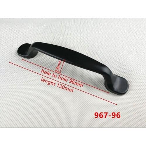 Zinc Alloy Black Cabinet Handles American style Kitchen Cupboard Door Pulls Drawer Knobs Fashion Furniture Handle B-967-96