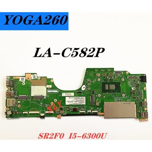 I5-6300CPU RAM 8G for lenovo YOGA260 notebook motherboard AIZS3 LA-C582P FRU:01LV857 100%TEST