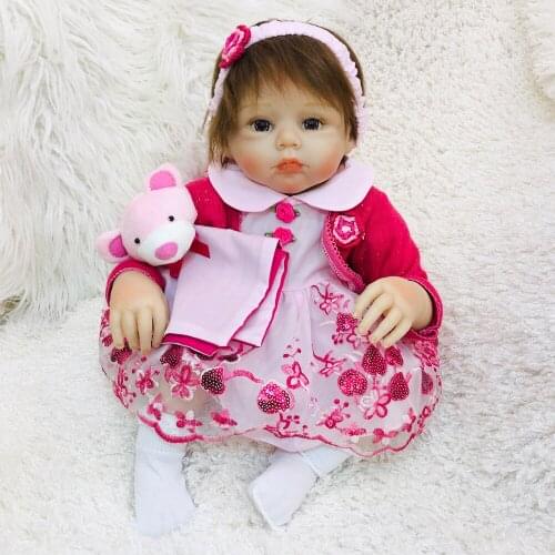 Reborn Baby Doll Girls Newborn Babies 50cm Soft Cotton Body Bebes Reborn Menina Bonecas Child Fashion Doll Gift Toys