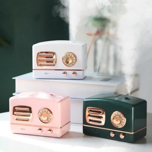 Mini Diffuser USB Aromatherapy Aroma Diffuser Retro Air Humidifier 200ML Small Ultrasonic Big Fog Amount Humidifier for Home