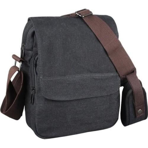 Retro Travel mens Shoulder Bag Flip Solid Color Casual Canvas Messenger Bags Fashion Zipper Men Shoulder Bag