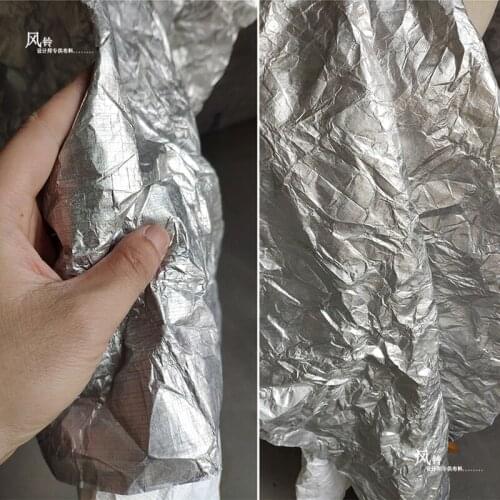 Dupont Tyvek Paper Waterproof Clothes Silver DIY Breathable Backpack Bag Wallet Wrap Handcrafts Coat Dress Designer Fabric