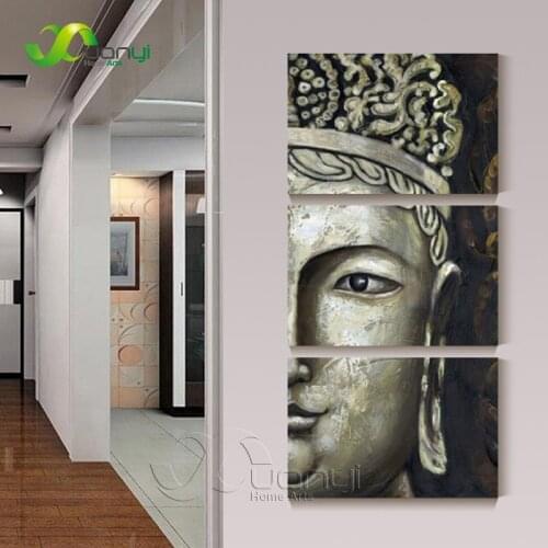 Wall Painting Buddha Face Art Painting Canvas Poster Buda Canvas Wall Picture For Living Room Cuadros Buddha Picture Unframed