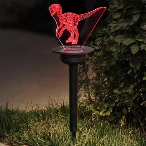NEW LED Solar Power Animal Lawn Lamp Garden Yard Stake Landscape Outdoor Light Decor Solar Acrylic Lawn Lights Plug Night Lights