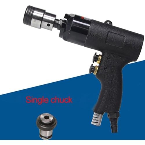 Pneumatic Tapping Machine Air Drill Tapper Pneumatic Tool Handheld with 6 Chucks(M3/M4/M5/(M6-8)/M10/M12)