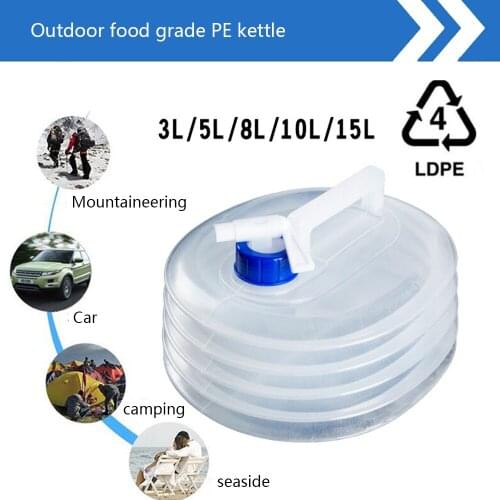 Camping Hiking Water Bag Drink Pouch PE Outdoor Sport Water Bag Foldable Carrier Container Bottle For Cycling Hiking Equipment