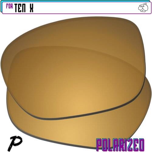 EZReplace Polarized Replacement Lenses for - Oakley Ten X Sunglasses - Gunmetal P