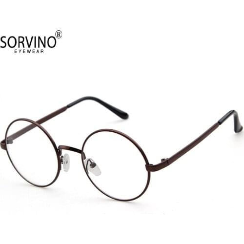 Retro Large Frame Metal Glasses Korean Style Trendy Men 2021 Top quality Round Flat Lens Casual Frame Outdoor Women Eyewear Y5