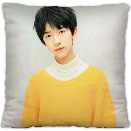 TNT He Junling Pillowcase Pretty Scholar Yu Lexuan Same Paragraph Star Photo Poster Cushion Cover Souvenir Pillow Covers Decor