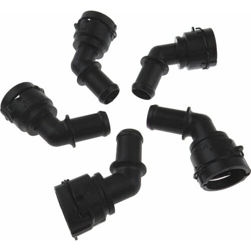 Qty 5 1J0 122 291 D 1.8 Turbo Engine Coolant Connection Pipe For A3 A4 A5 TT PASSAT B6 B7 CC Polaris Golf 4 MK4 Octavia Superb