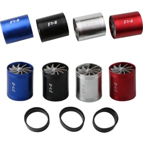 Universal Car Turbocharger Fuel Saving Fan With Rubber Cover Turbo Fan Gas Intake Air Filter Fuel Saver Car Supercharger