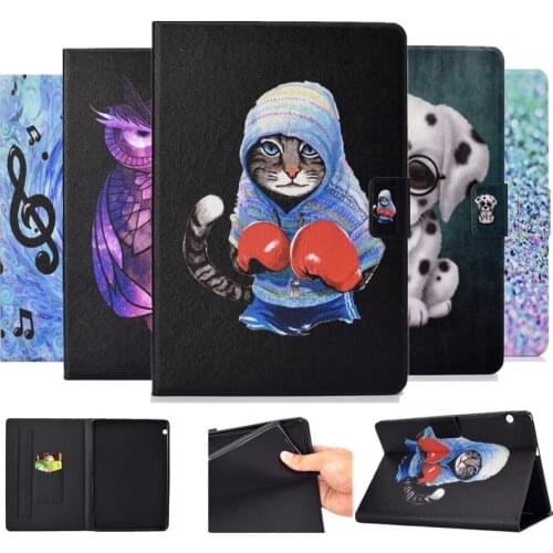 Fashion Tablet protective case For Huawei MediaPad T5 10 AGS2-W09/L09 PU leather Soft back Cover For huawe MediaPad T5 10.1 case
