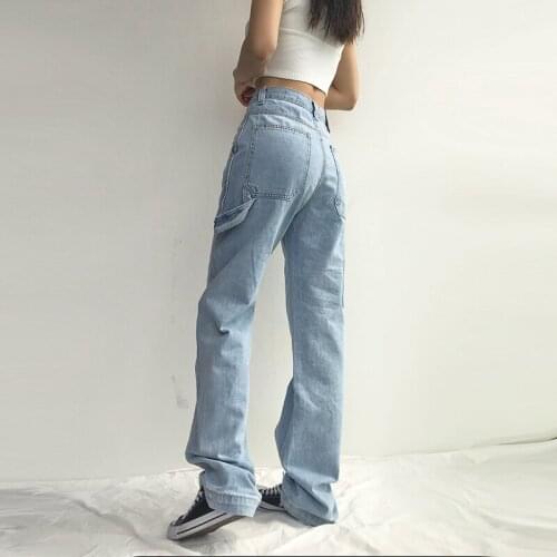 Shnsophi Jeans Woman Boyfriend Straight Denim Pants Full Length High Waist Mom Jeans Femme 2021 Nouveau Broeken Dames