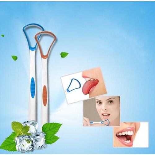 1PC Soft Tongue Brush Cleaning the Surface of Tongue Oral Cleaning Brushes Tongue Scraper Cleaner Fresh Breath Dental Care