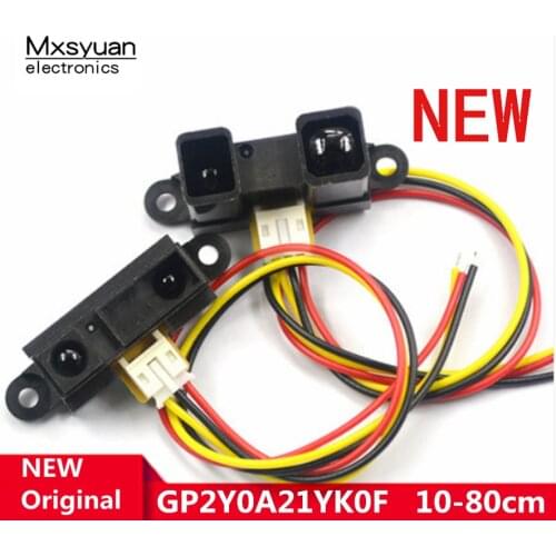 2pcs~10pcs/LOT GP2Y0A21YK0F 10-80cm Infrared ranging sensor
