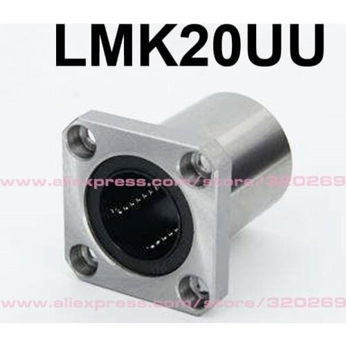 20MM LMK20UU Flange Linear Motion Bearing Bush For 3D Printer