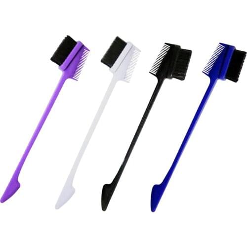 Edge Control Brush Eyebrow Eyelash Hair Trimming Brushes Combs 4pcs
