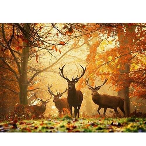 5D DIY Christmas Diamond Painting Animal Diamond Mosaic Deer Picture Of Rhinestones Diamond Embroidery Cross Stitch Home Decor