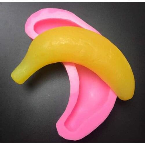 Fruit Banana Silicone Mold Soap Fondant Candle Molds Sugar Craft Tools Chocolate Mould Moulds for Cakes Molds for Baking PRZY