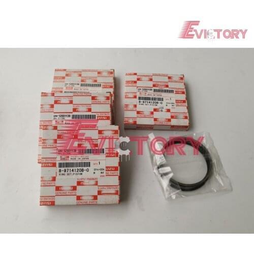For ISUZU 4LE1 piston ring set + oil pump excavator engine spare parts