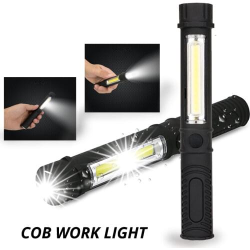 Trunk Lamp COB Reading LED Portable Mini Pen Work Light Inspection Torches Magnetic Base Waterproof Used Camping Cycling Work