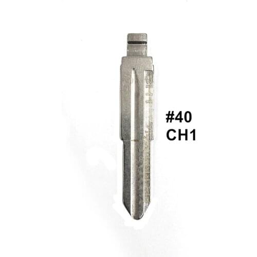 5pcs 2 IN 1 Lishi CH1 #40 Engraved Line Key Blade Scale Shearing Teeth Cutting Key Blank For Chevrolet Epica Captiva