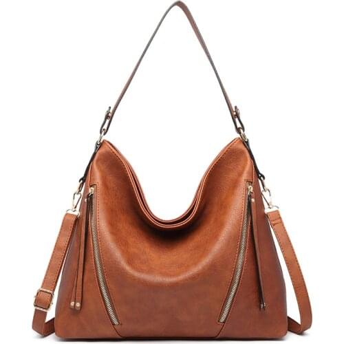 Fashion Leather Handbag for Women 2021 Luxury Shoulder Bag Designer Female PU Large Capacity Ladies Zipper Crossbody Bags