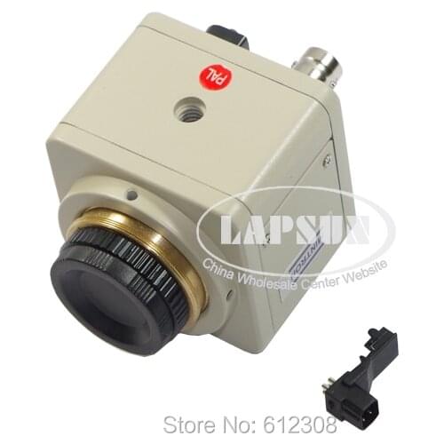 420 TVL 1/3" CCD Digital Industry Microscope Camera Set CS & C-Mount Lens Support BNC Color Video Output F SMD BGA PCB Soldering