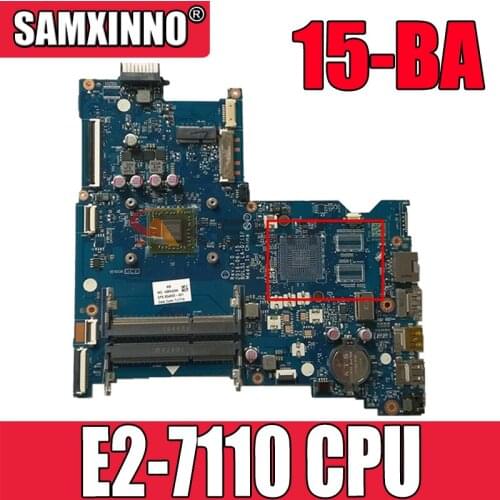 Original 854968-601 854968-001 For HP 15-BA Series Laptop Motherboard BDL51 LA-D711P W/E2-7110 CPU MB 100% Tested Fast Ship