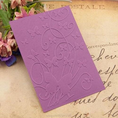 Plastic Embossing Folder Template DIY Scrapbook Photo Album Card Making Decoration Crafts Butterfly A05 21 Dropship