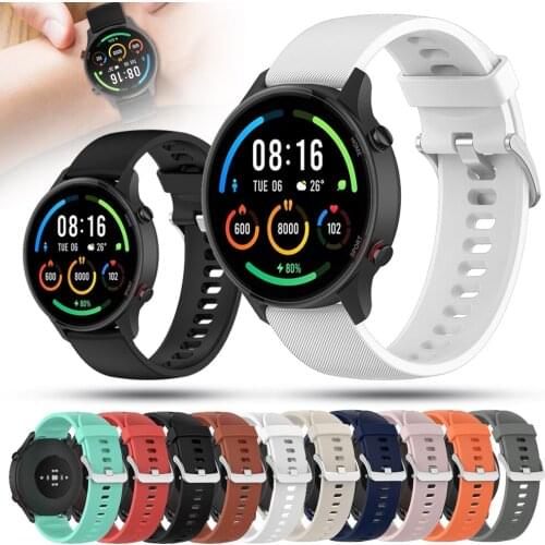 Soft Silicone Strap For Xiaomi Watch Color Sport Smart Watch Band Replacement 22mm Bracelet For HUAWEI GT2 Pro/Amazfit GTR 47mm