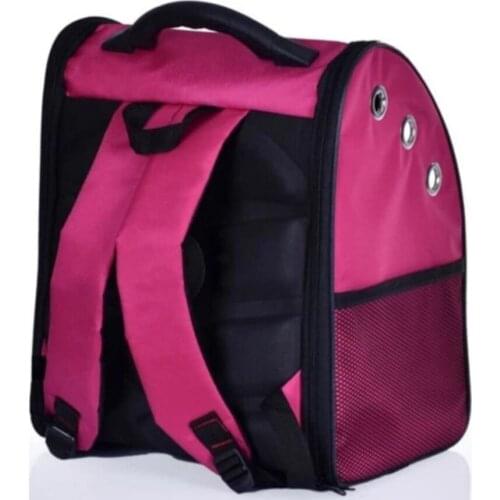 Cat Dog Carrier Backpack Bag Astronot Bag-Pink