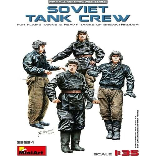 MiniArt 35254 1/35 Soviet Tank Crew (for Tanks of Breakthrough)- Scale Model Kit