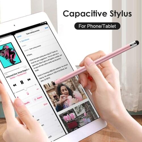 Stylus Pen for Touch Screens 2 in 1 Rubber Tips Capacitive Stylus Pencil for iPhone iPad Andoird Phone Tablet