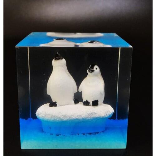 Cultural And Creative Products Handicraft Ocean Whale Penguin Cub Handmade Resin Ornaments Home Accessories