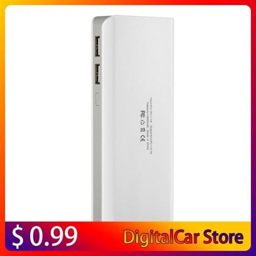 13000mah Power Bank Case External Batteries Portable Mobile Phone Backup Bank with Two USB Interface Charger Portable Power Bank