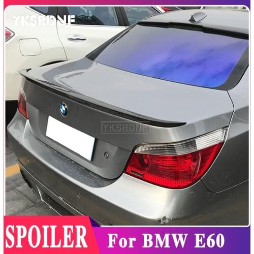 YKSRDNF For BMW M5 E60 Spoiler 2006-2010 520 525li 528li High Quality ABS Material Car Rear Wing Primer Color Rear Spoiler