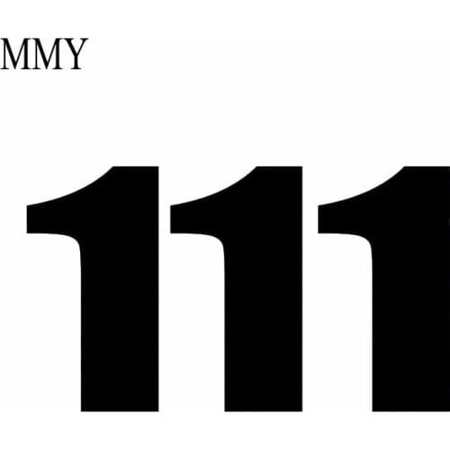 130mm*60mm(each) Set 3x Sticker Vinyl Decal Car Stickers Bike Door Number 1