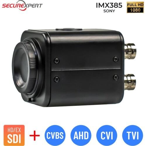 2MP CCTV HD-SDI EX-SDI 6 IN 1 Security Mini Broadcast Box SDI Camera With OSD Menu Sony IMX385 60fps