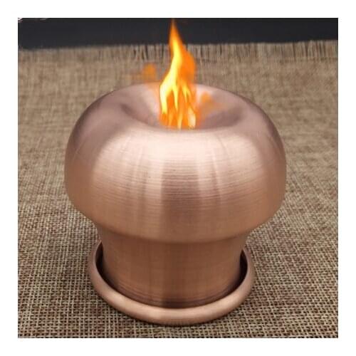 6cm*6.5cm Two times heating Mongolian Red Copper Fire Cupping Jars Therapy Body Cupping Massage Medical Vacuum Stress