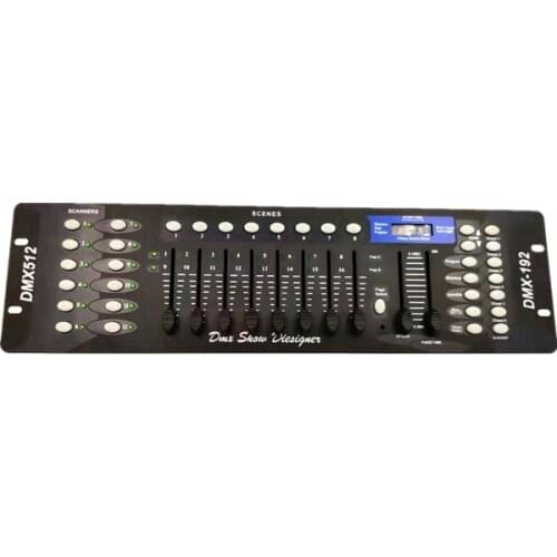 Free shipping NEW 192 DMX Controller DJ Equipment DMX 512 Console Stage Lighting For LED Par Moving Head Spotlights DJ Controlle