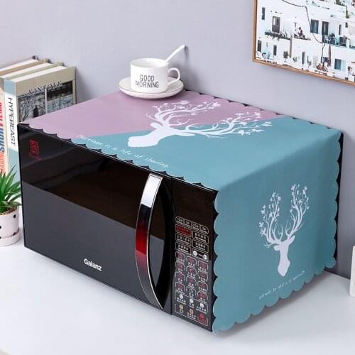 Microwave cover dust cover universal oven cover oil-proof refrigerator washing machine cloth cover cloth cover towel