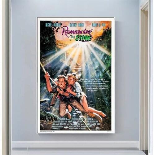 CP1037 Romancing the Stone Classic Hot Movie Print Silk Fabric Poster Indoor Wall Art Decor Gift