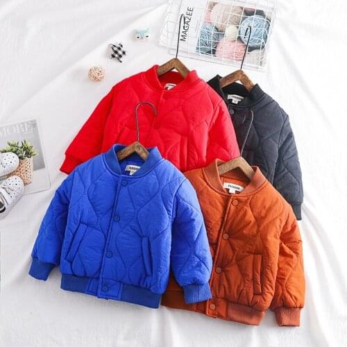 2 3 4 5 T Toddler Boys Winter Jackets 2020 New Baby Thick Down Jacket Casual Solid Warm Coats for Boy Child Baby Cotton Outwear