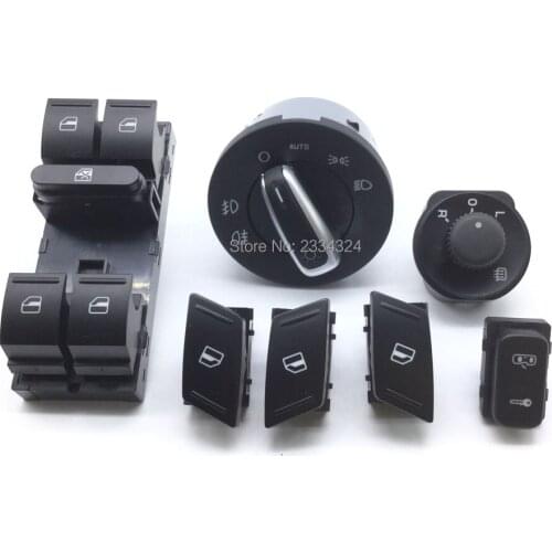 For SKODA Octavia MK2 Yeti HeadLight Window Door Mirror Control Switch Button 1Z0962125A 1Z0959858B 1Z0 959 856 855 1Z0 941 431K