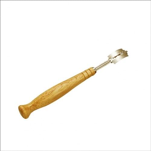 Specialty Bread Curved Knife Wood Handle Blades Western Baguette Cutting French Toast Bagel Cutter For Kitchen Accessories