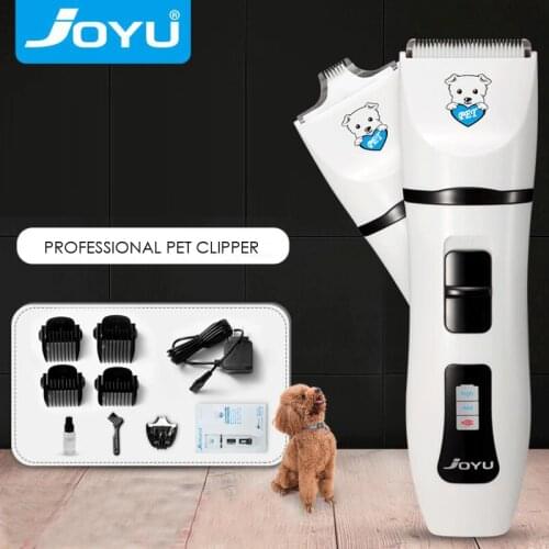 Rechargeable Low-noise Cat Dog Hair Trimmer Electrical Pet Hair Clipper Remover Grooming Pets Hair Cut Machine 1.5hrs Charging