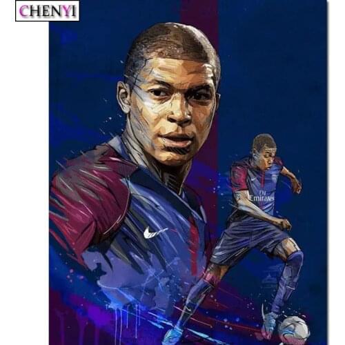 Diamond Embroidery Kit 5D Diamond Painting Football Player Cross Stitch Diy Mosaic Art Paint By Number Rhinestones Home Decor