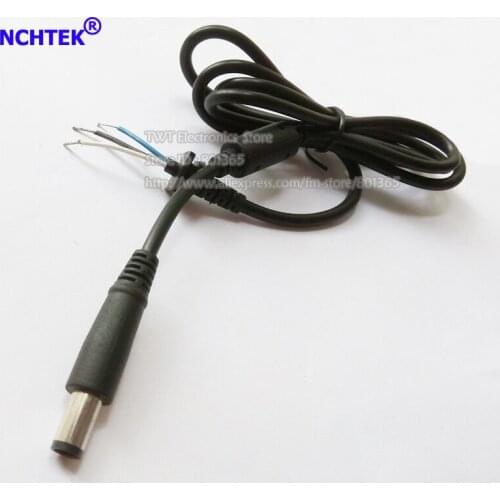 NCHTEK DC Power Supply Plug 7.4x5.0mm Connector With Cable For HP/Dell ,DC Tip 7.4x5.0mm power output Cable, 2Qty Free shippping