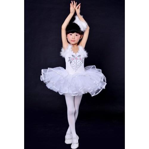 2017 New Children Ballet Tutu Dress Swan Lake Ballet Costumes Kids girl Ballet Dress For Children Competition Performing skirt